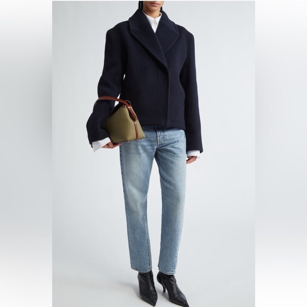 TOTEME Twisted Seam High Waist Straight Leg Jeans (Worn Blue)  - in Size 28/30 - Picture 2 of 10